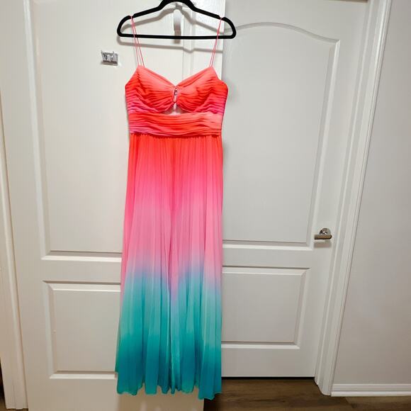 AMUR Emmett Pleated Gown Size 10 - Picture 5 of 10